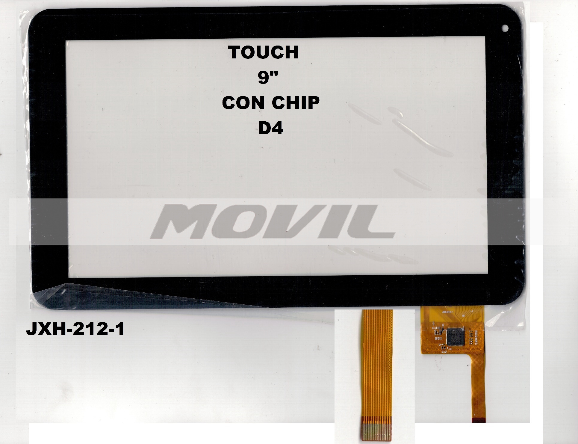 Touch tactil para tablet flex 9 inch CON CHIP D4 JXH-212-1